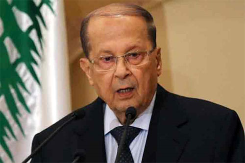 presidente de Líbano, Michel Aoun